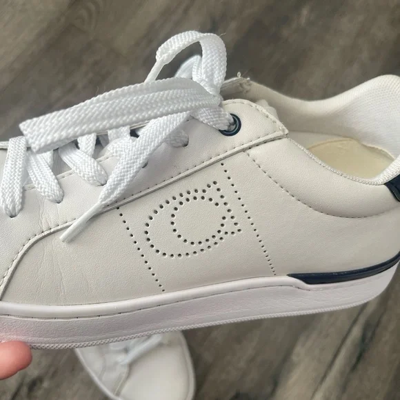 Coach Women's Black and White Sneakers - Picture 7 of 8